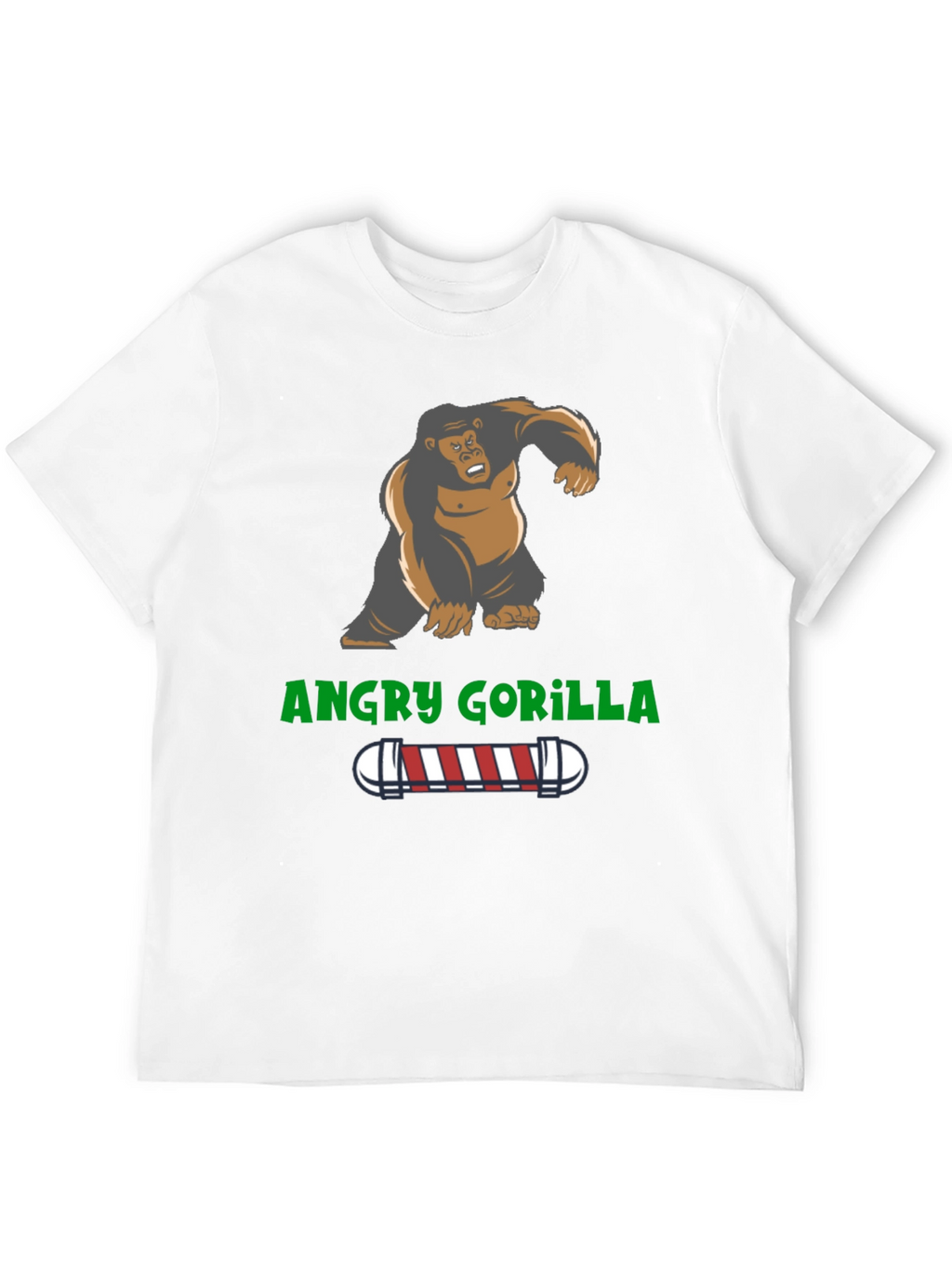 Angry Gorilla Barber T-Shirt - Unique Design
