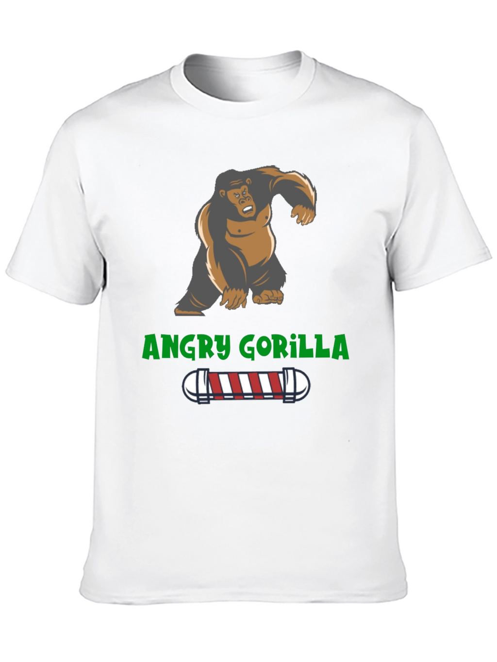 Angry Gorilla Barber T-Shirt - Unique Design