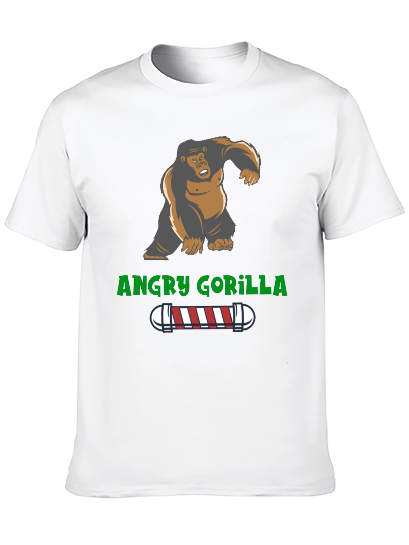 Angry Gorilla Barber T-Shirt - Unique Design