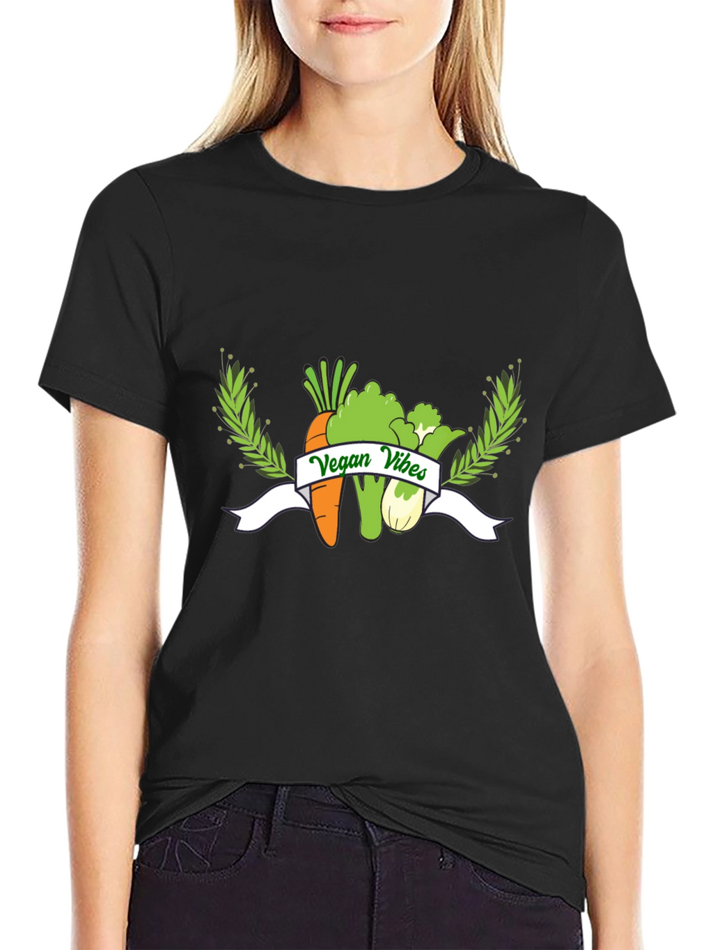 Vegan Vibes Black T-Shirt