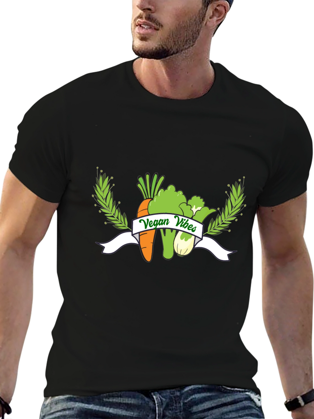 Vegan Vibes Black T-Shirt