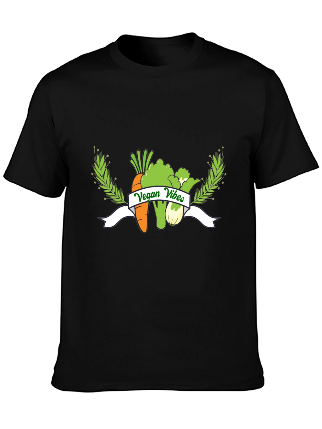 Vegan Vibes Black T-Shirt