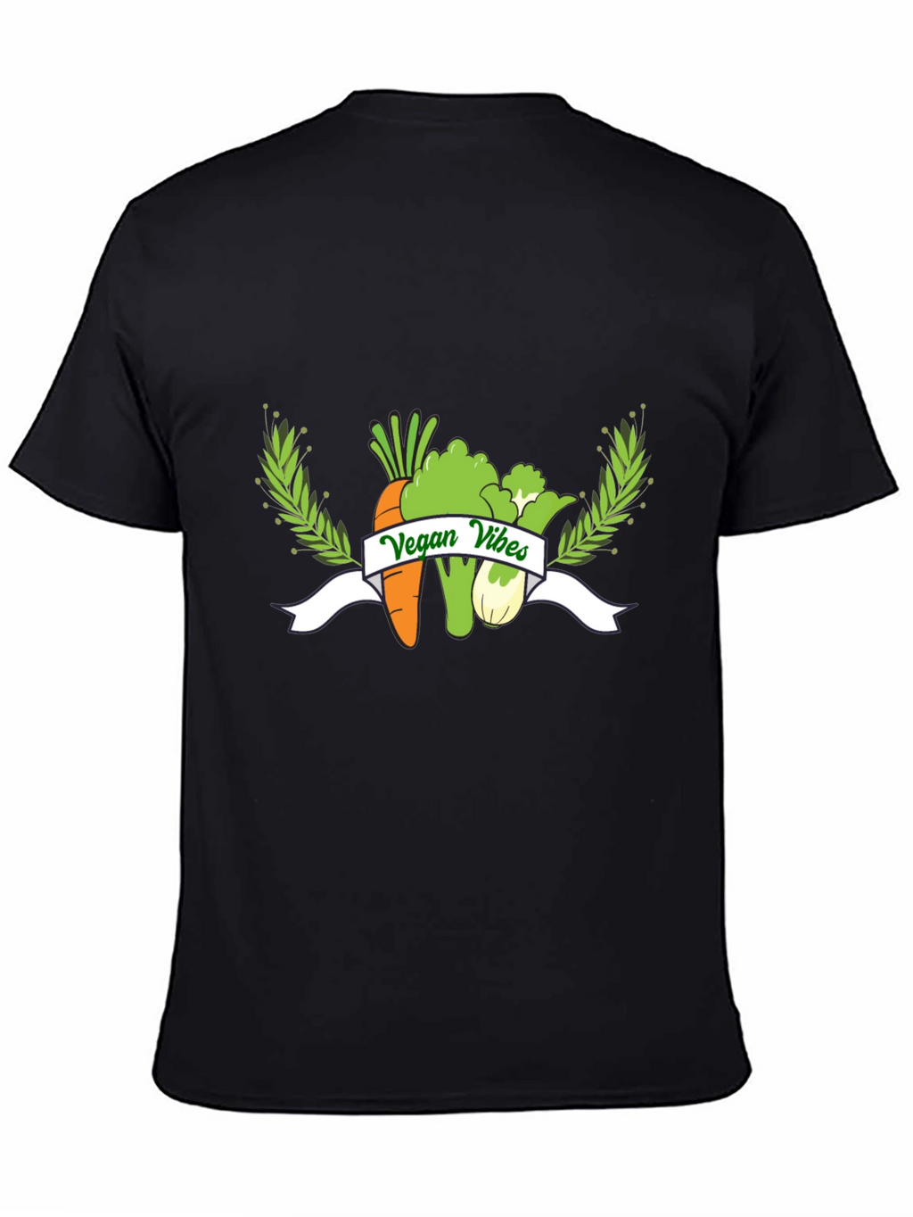 Vegan Vibes Black T-Shirt