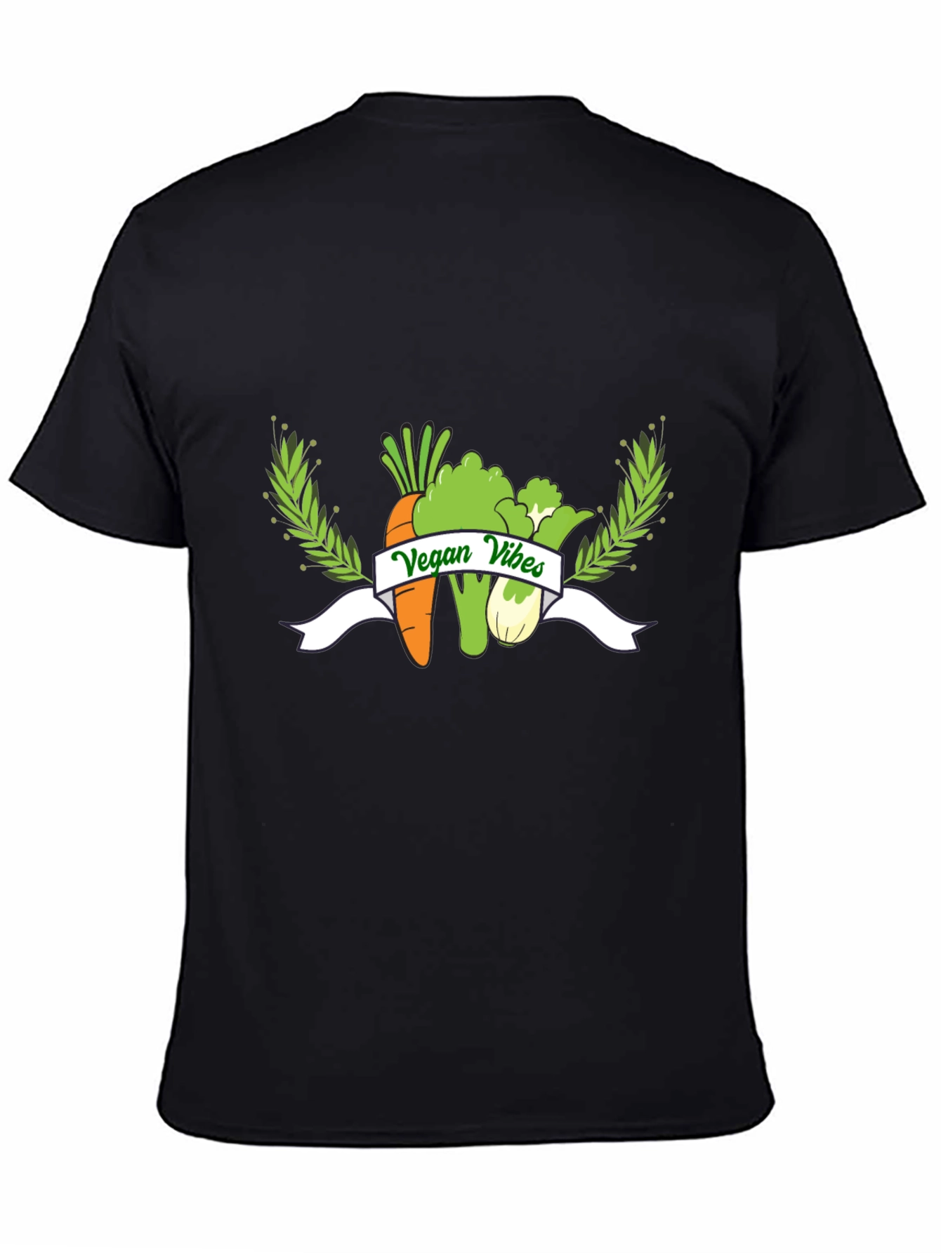 Vegan Vibes Black T-Shirt