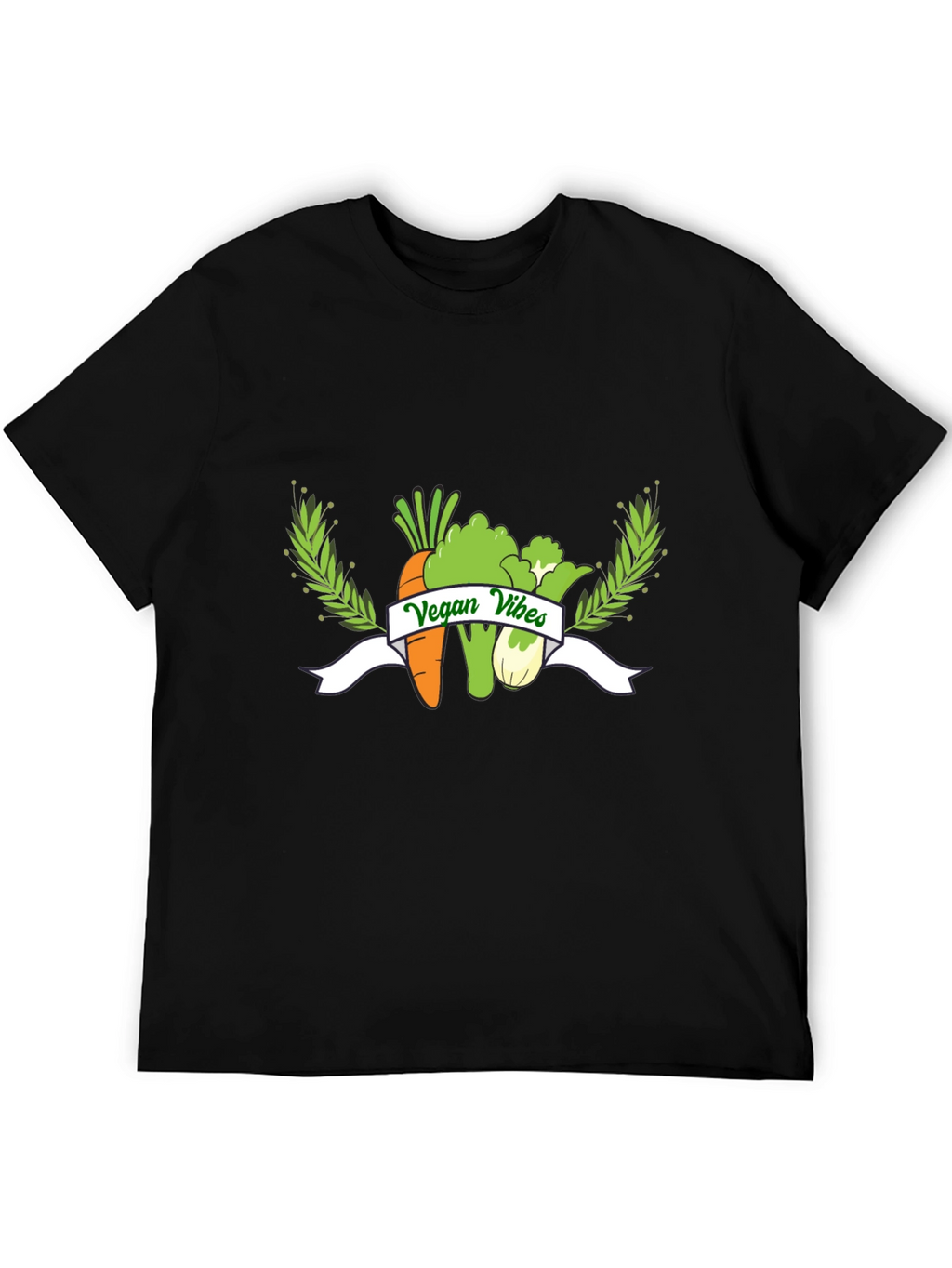 Vegan Vibes Black T-Shirt