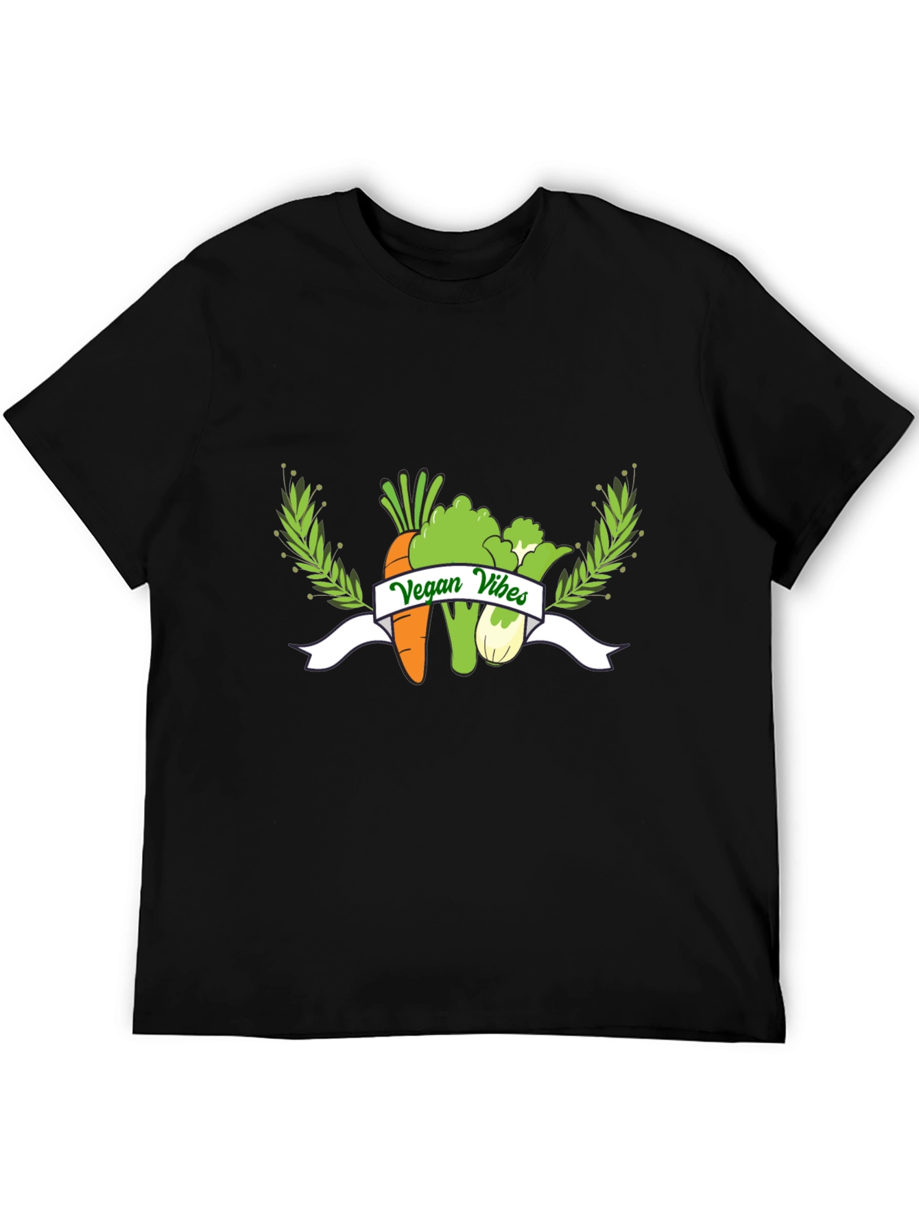 Vegan Vibes Black T-Shirt
