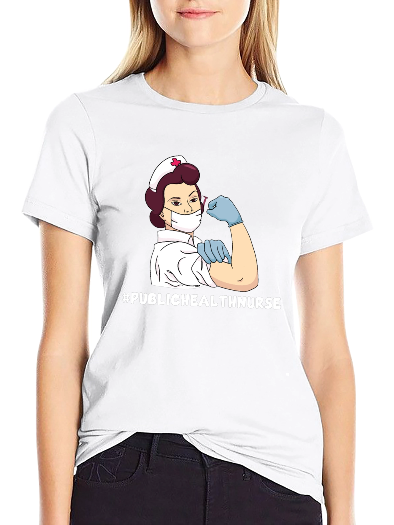 Public Health Nurse T-Shirt - Black