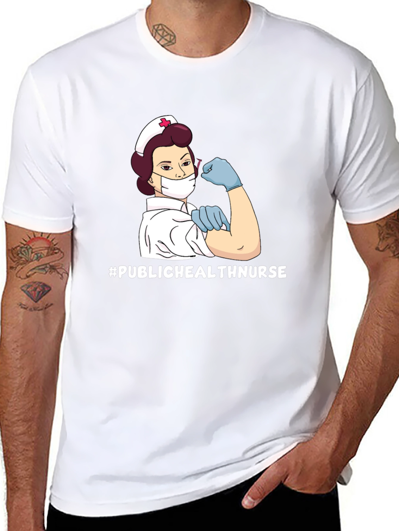 Public Health Nurse T-Shirt - Black