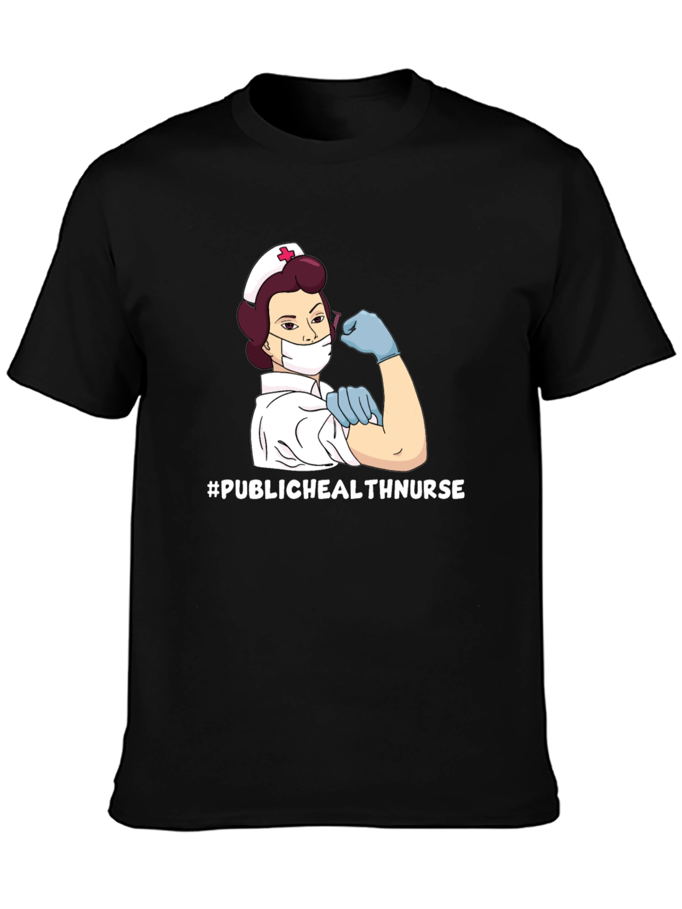 Public Health Nurse T-Shirt - Black