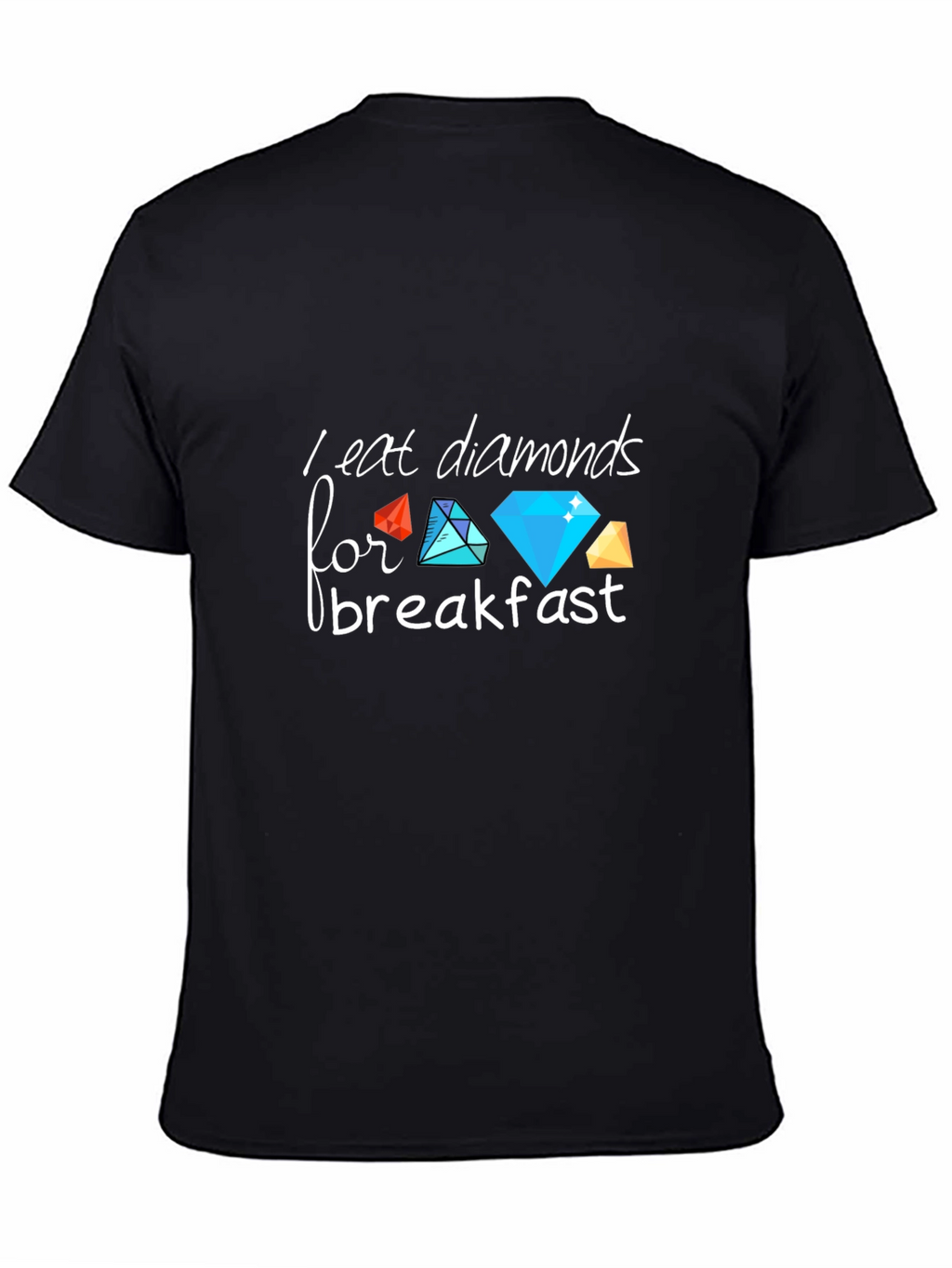 Diamond Breakfast T-Shirt - Black Graphic Tee