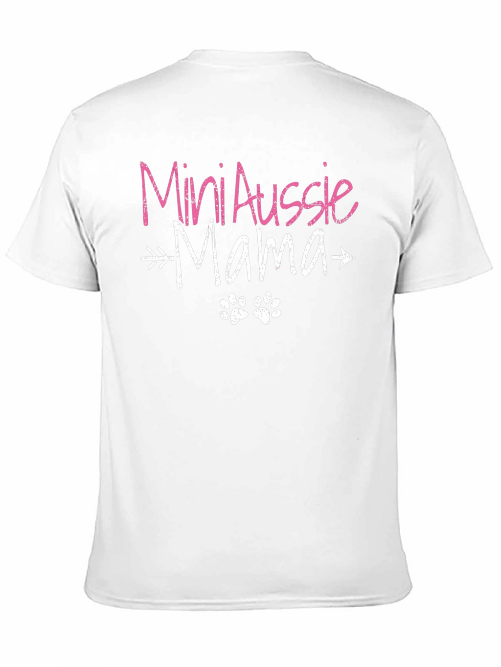 Mini Aussie Mama T-Shirt - Cute Dog Paw Design