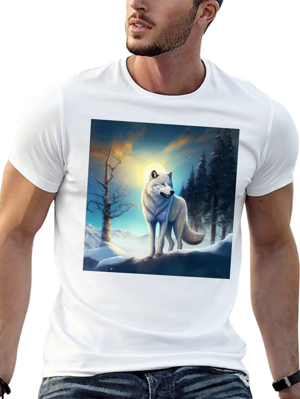 Winter Wolf Graphic T-Shirt