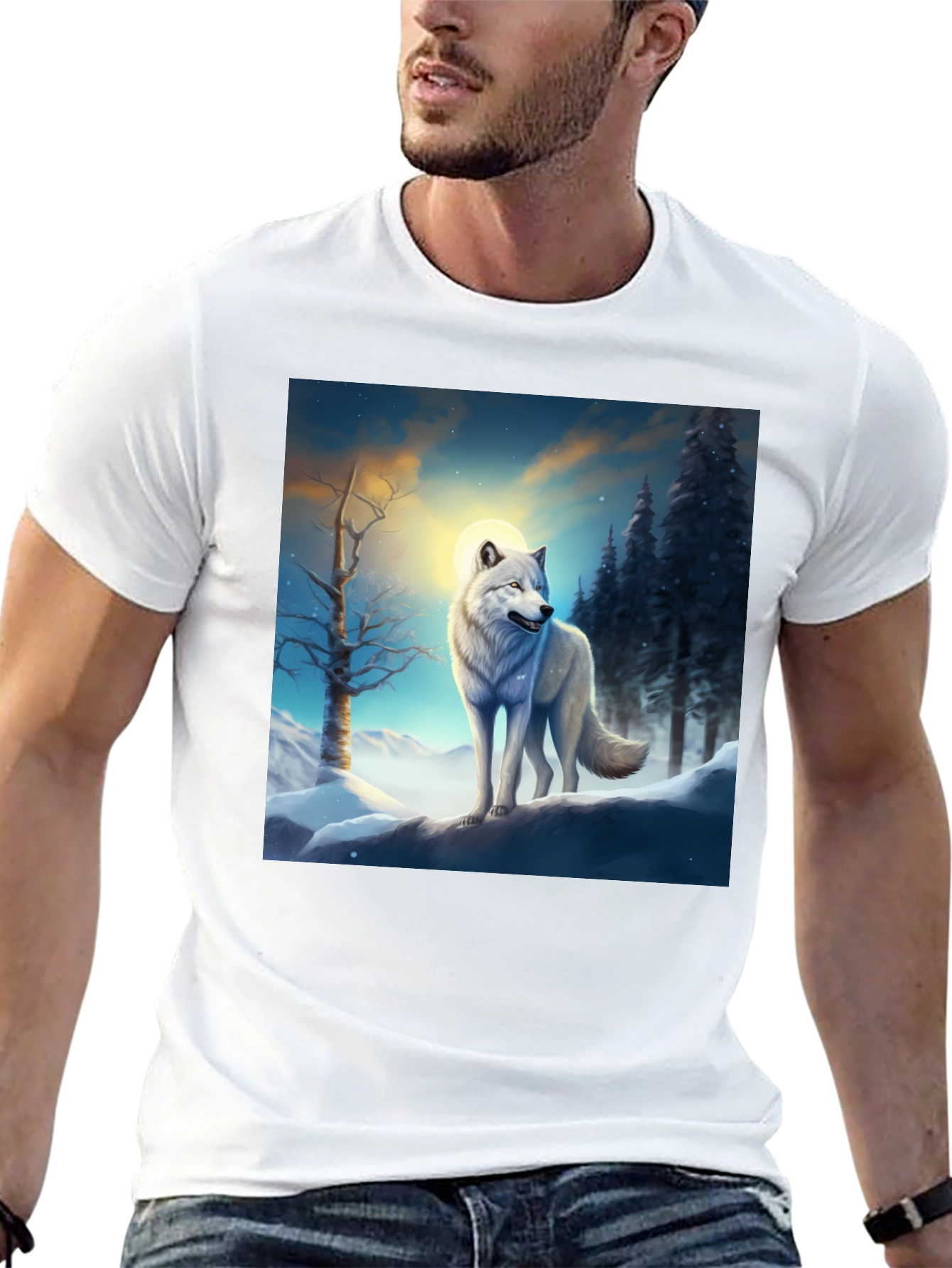 Winter Wolf Graphic T-Shirt