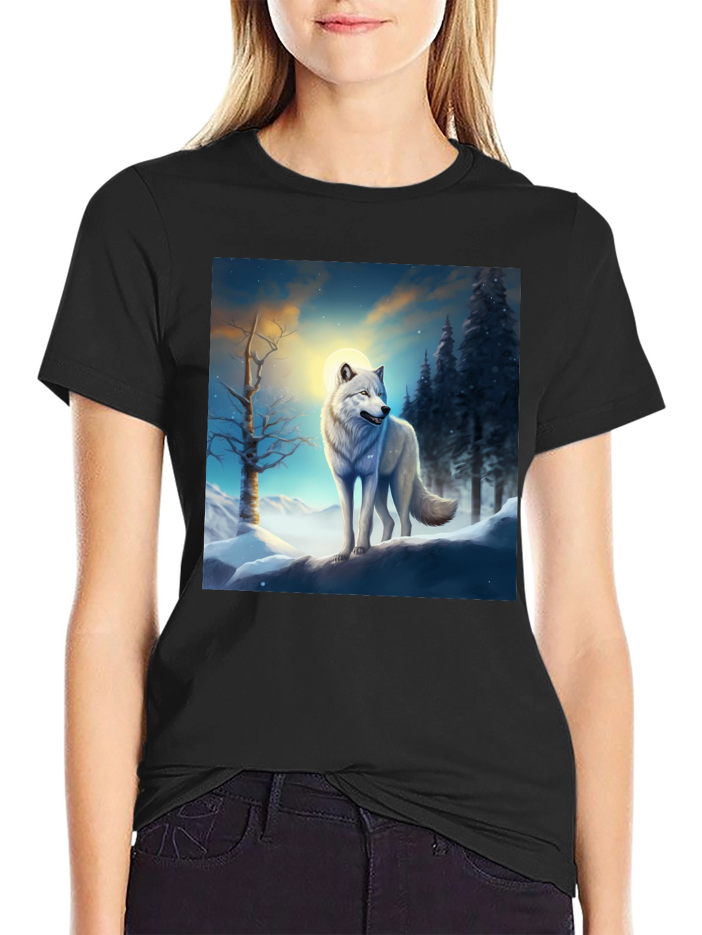 Winter Wolf Graphic T-Shirt