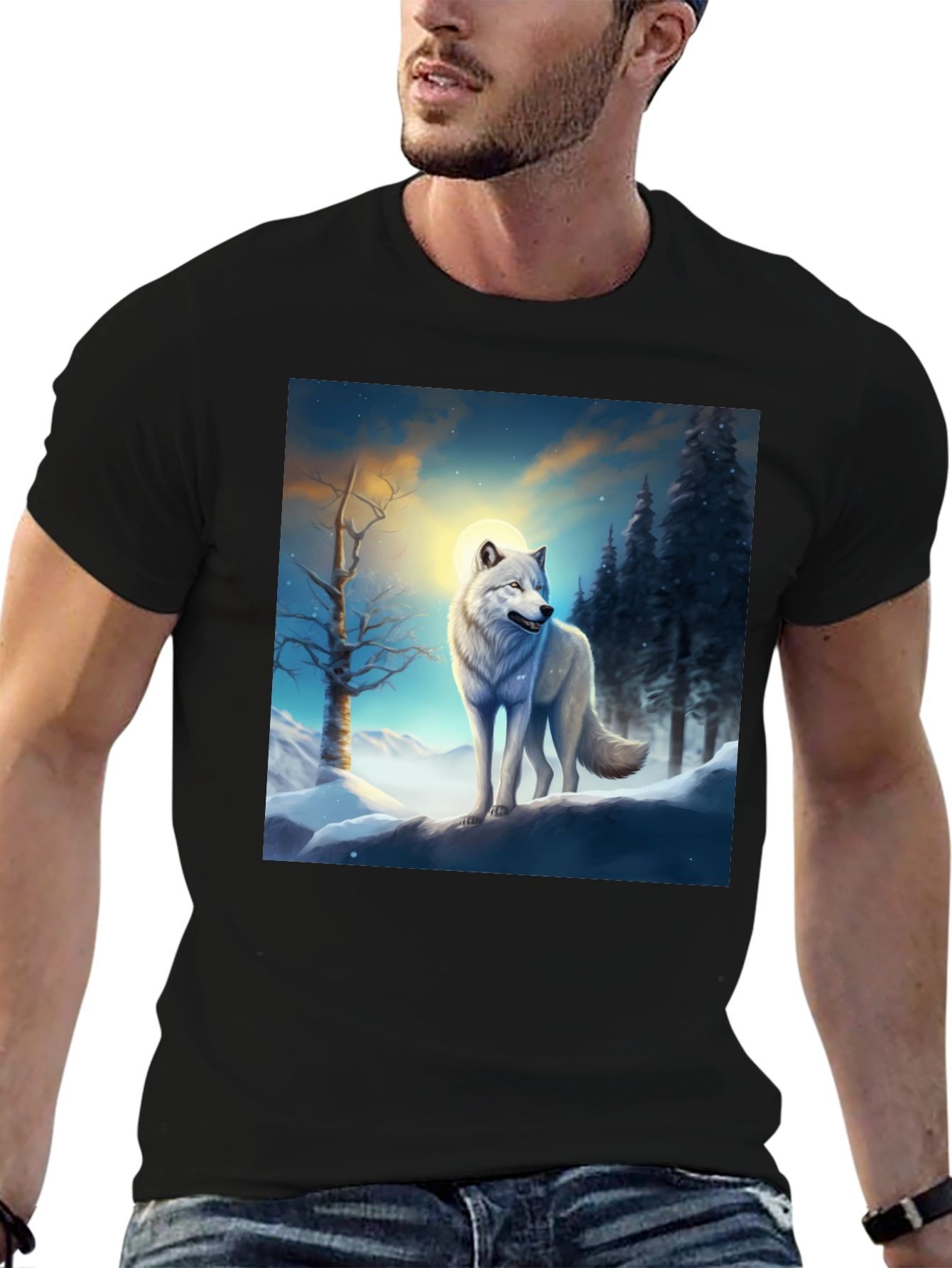 Winter Wolf Graphic T-Shirt