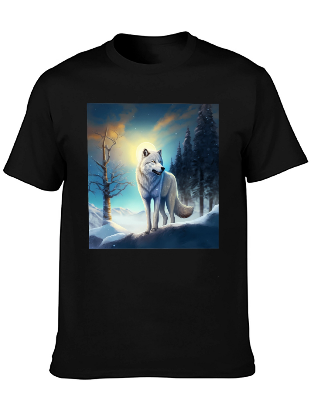 Winter Wolf Graphic T-Shirt