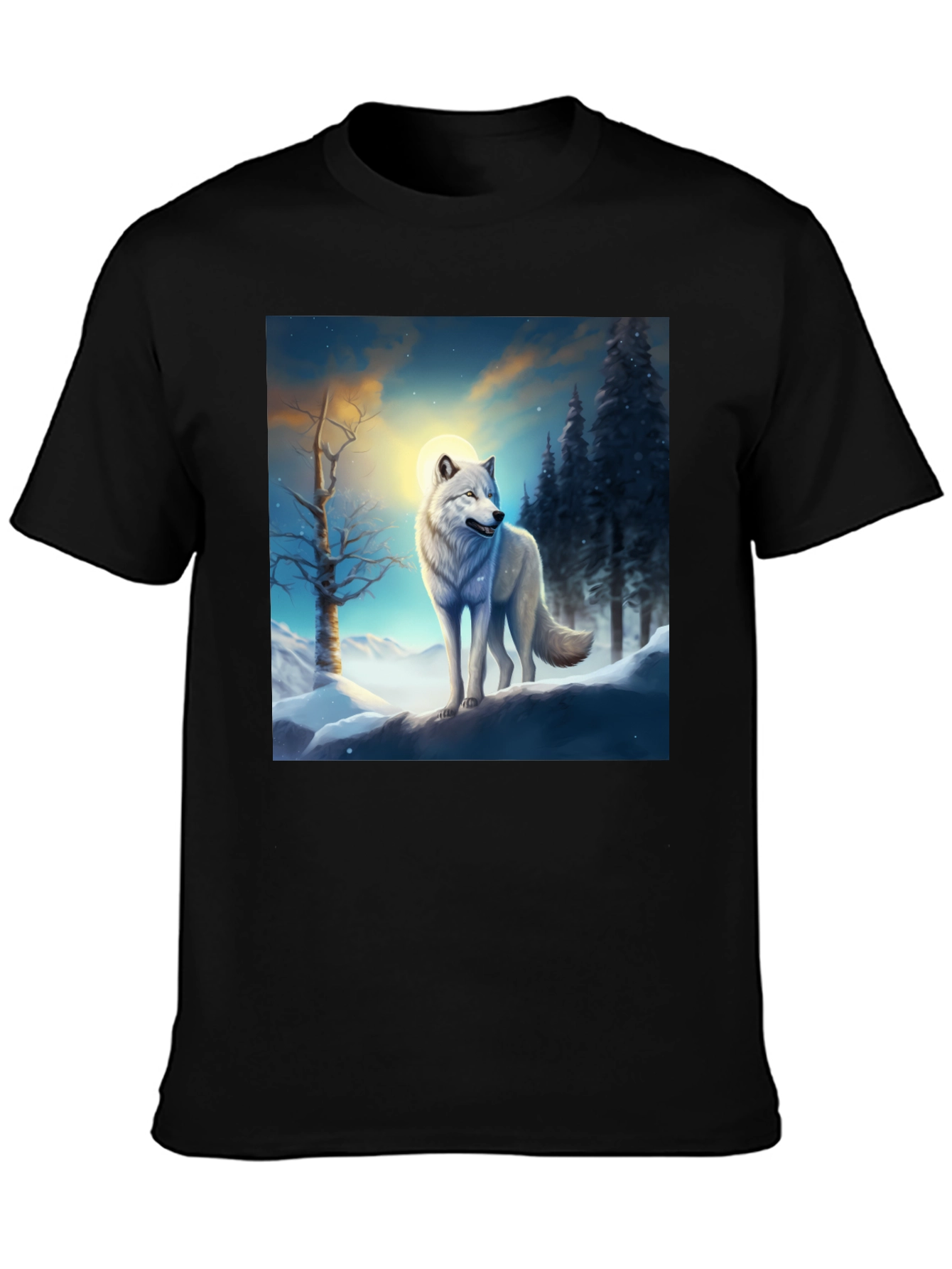 Winter Wolf Graphic T-Shirt