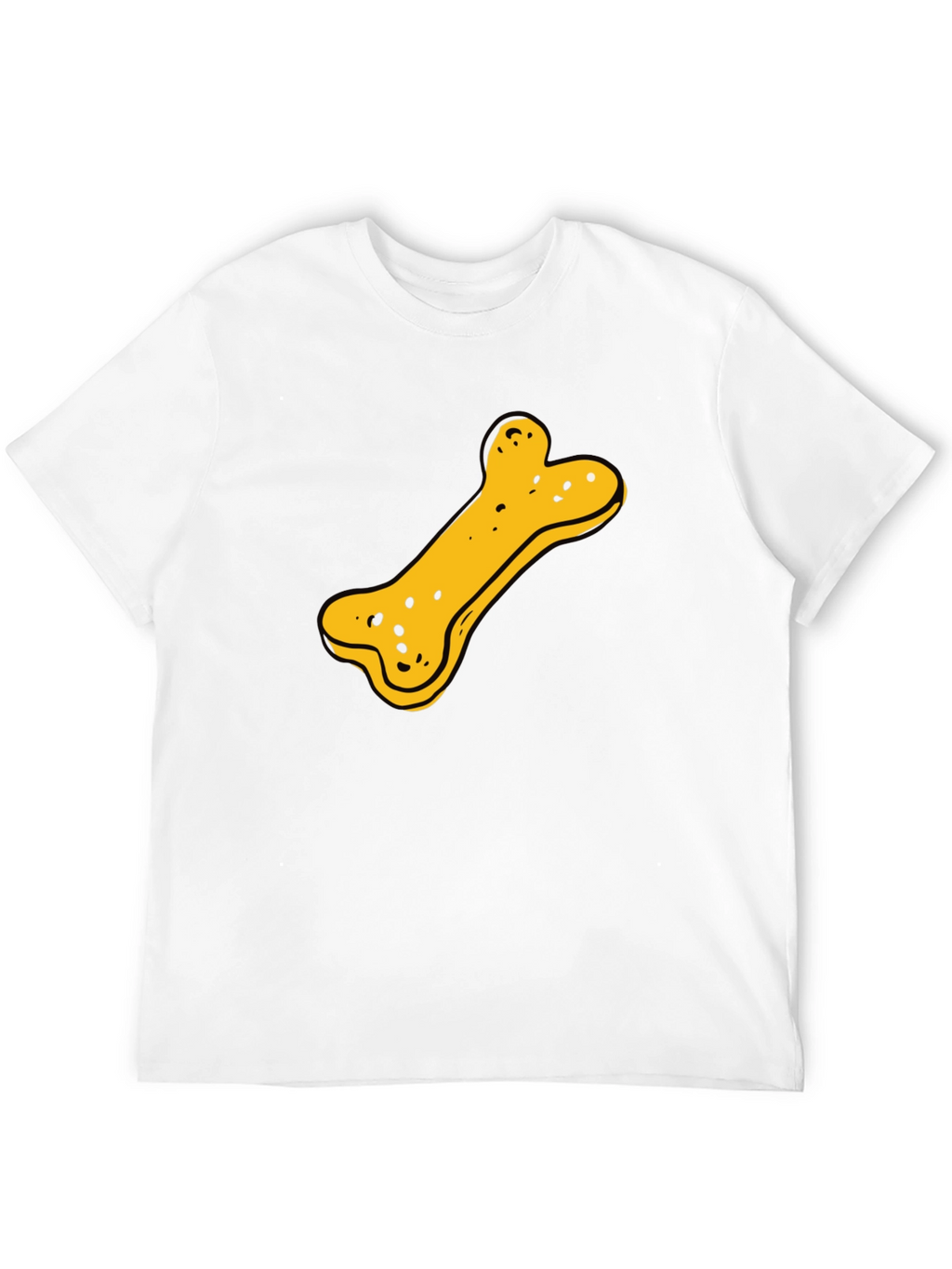 Dog Bone Graphic T-Shirt - Black