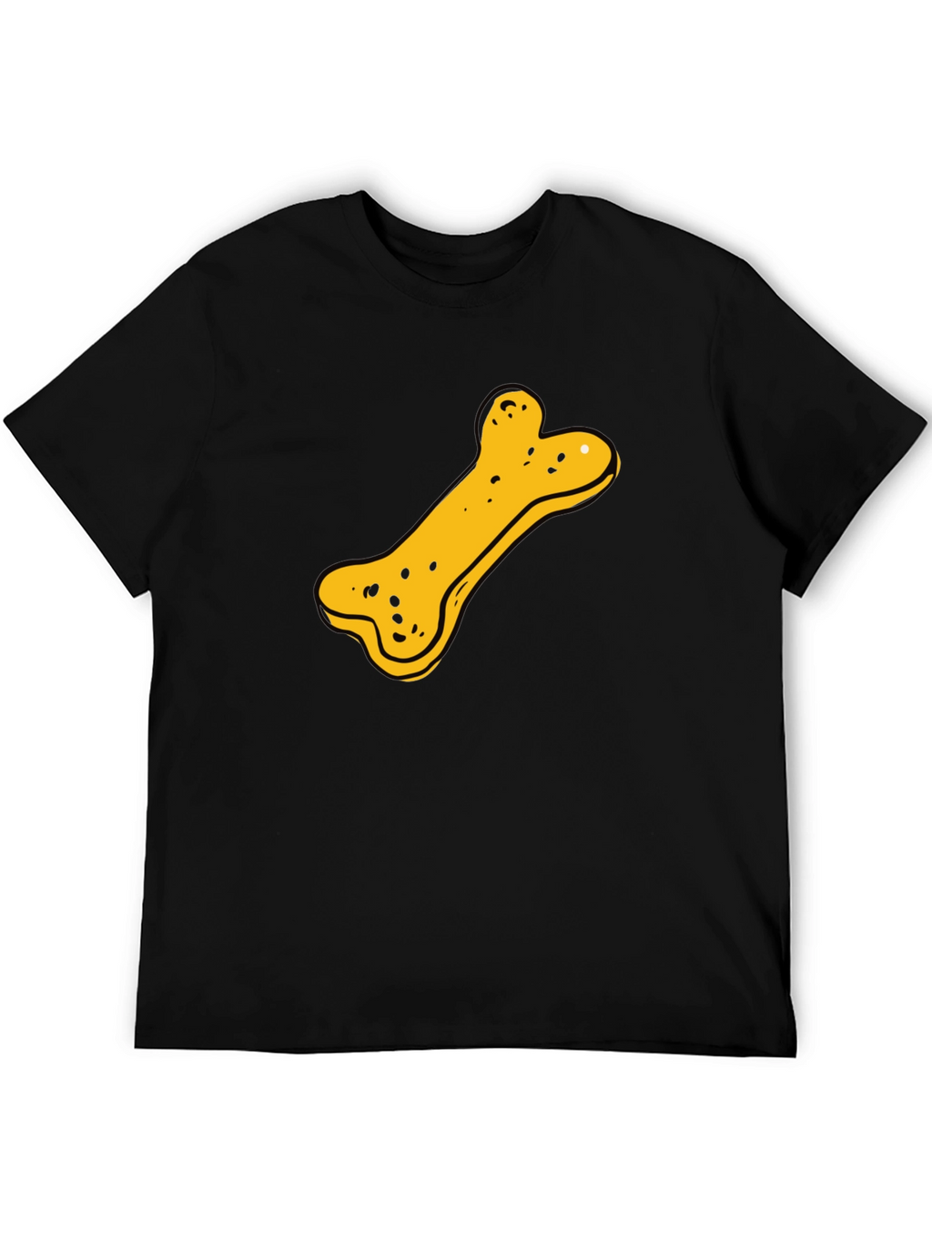 Dog Bone Graphic T-Shirt - Black