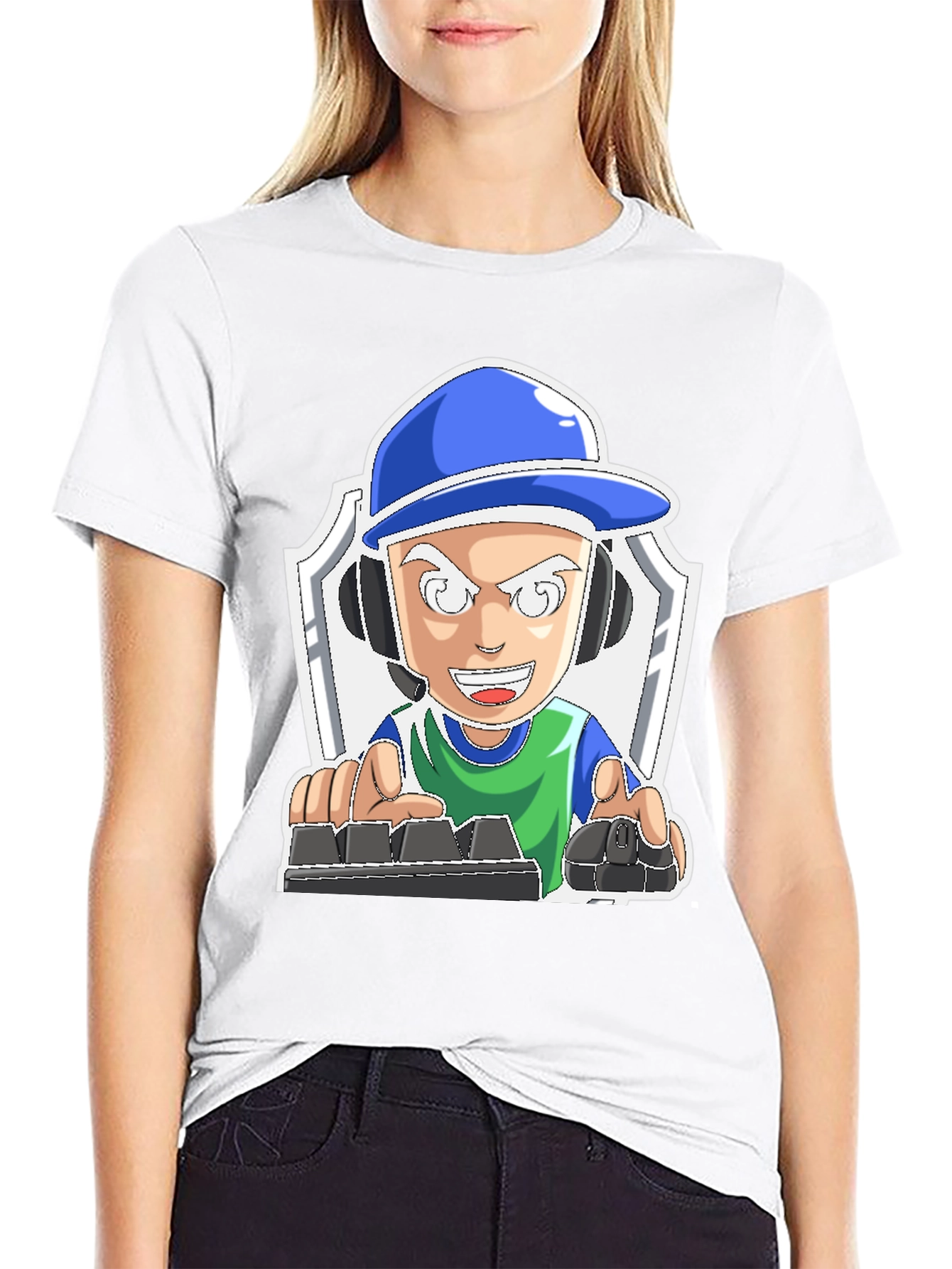 Gamer Cartoon Graphic Tee