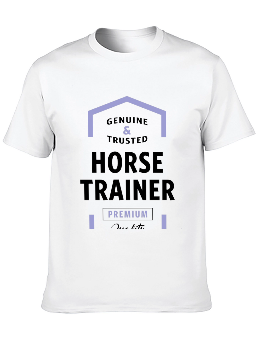 Genuine Horse Trainer Premium Quality Black Tee