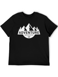 Adventure Mountain Graphic T-Shirt - Black