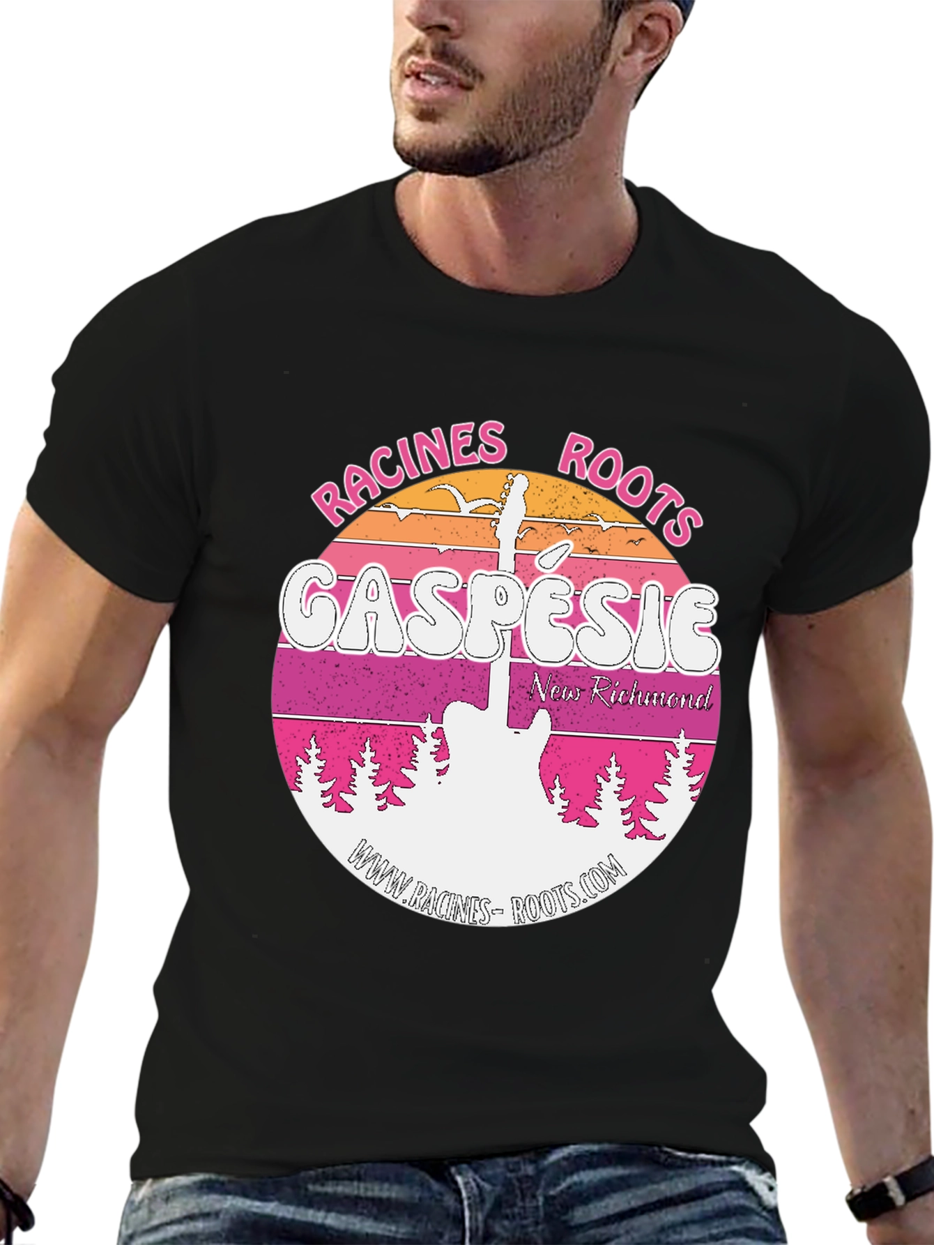 Racines Roots Gaspesie Black T-Shirt