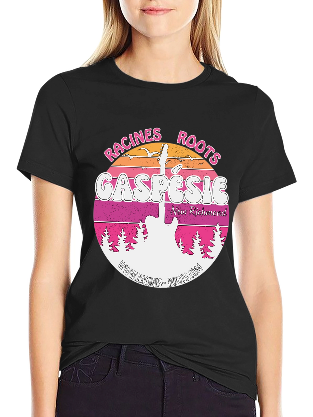 Racines Roots Gaspesie Black T-Shirt