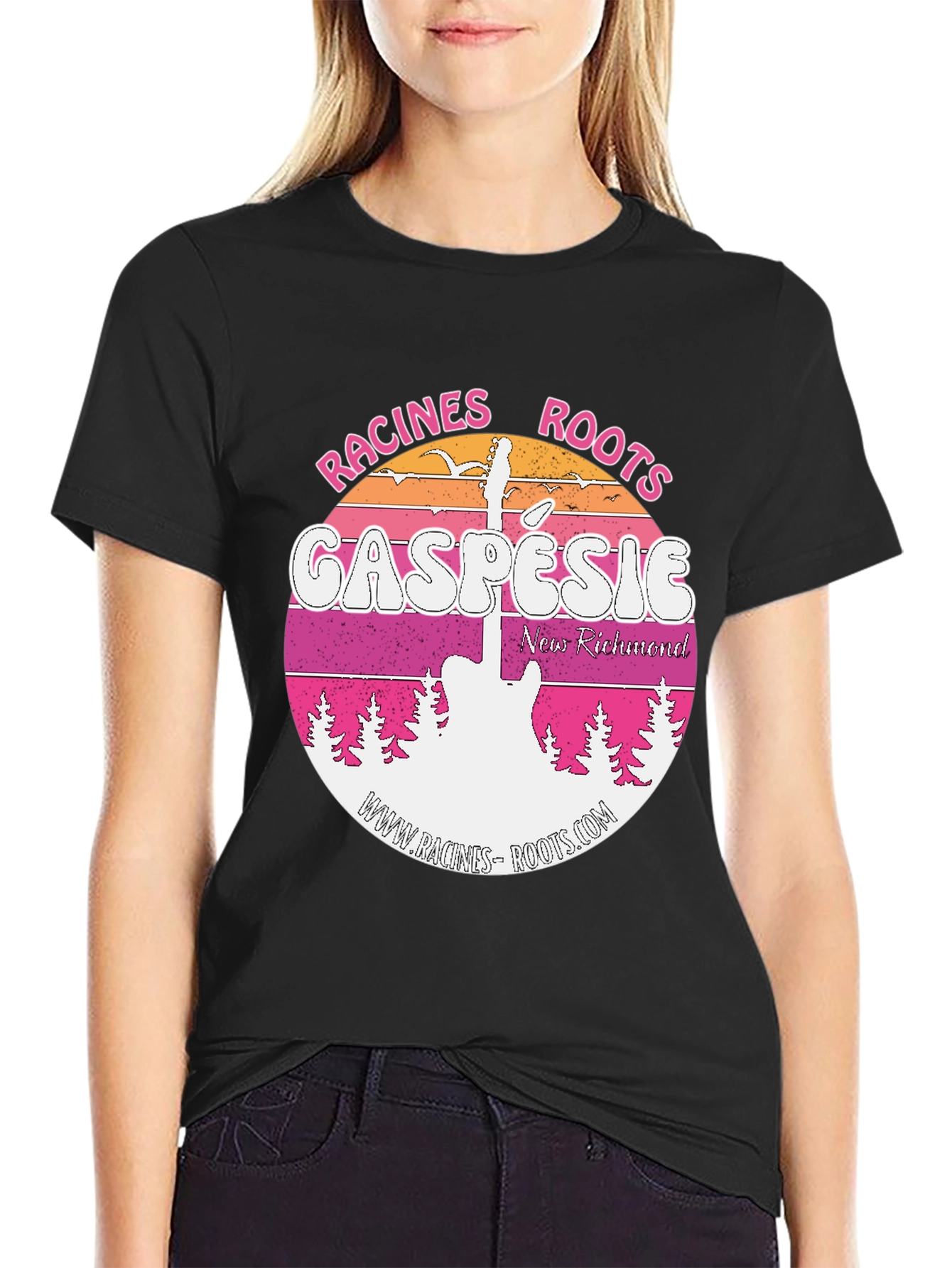 Racines Roots Gaspesie Black T-Shirt