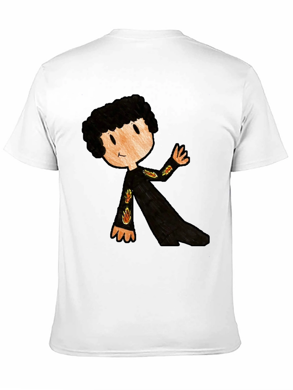 Cartoon Character Black T-Shirt