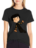 Cartoon Character Black T-Shirt