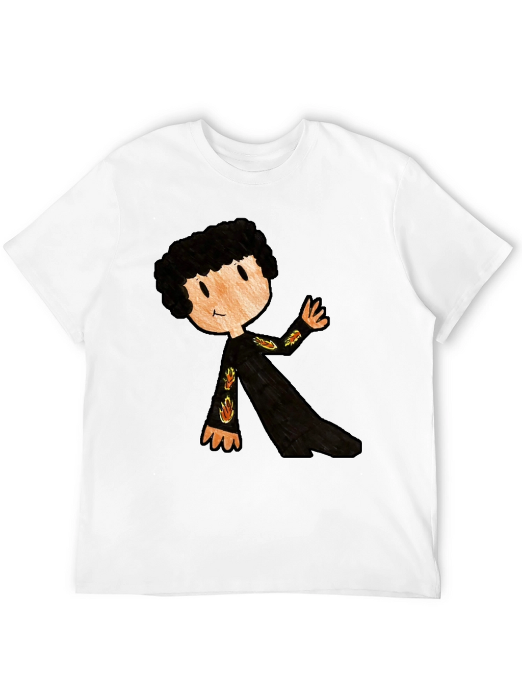 Cartoon Character Black T-Shirt
