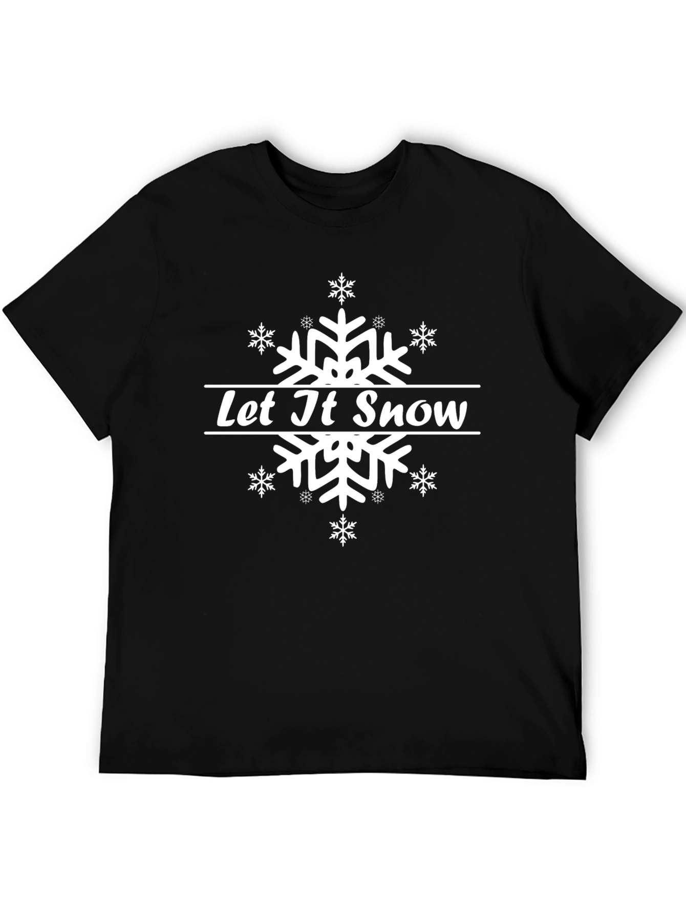Let it Snow Snowflake T-Shirt - Holiday Winter Tee