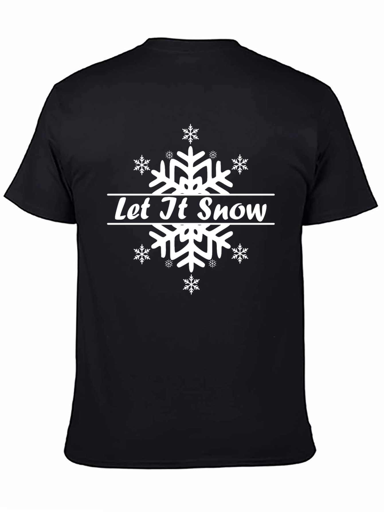 Let it Snow Snowflake T-Shirt - Holiday Winter Tee