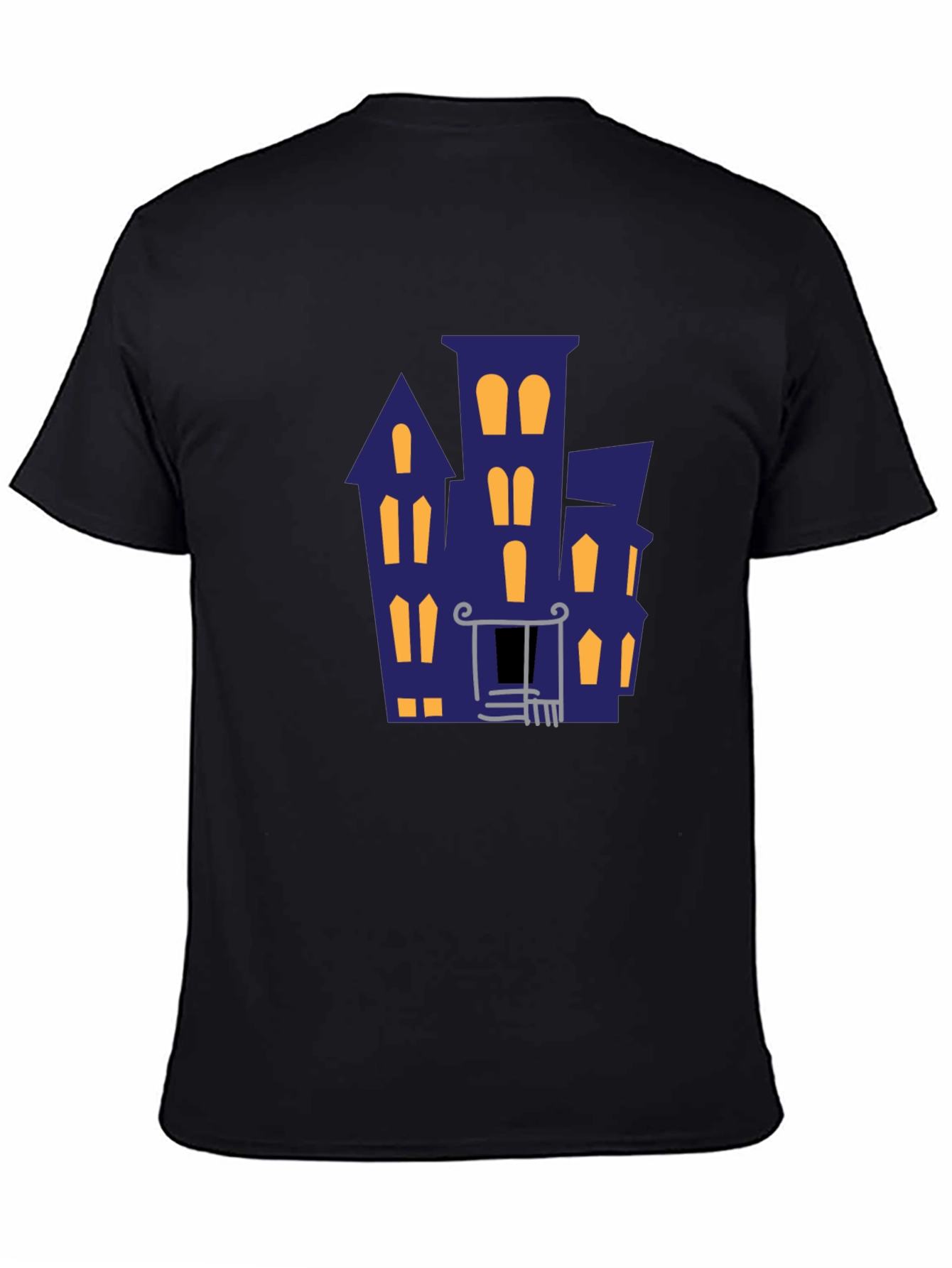 Haunted House Graphic Tee - Halloween Vibes