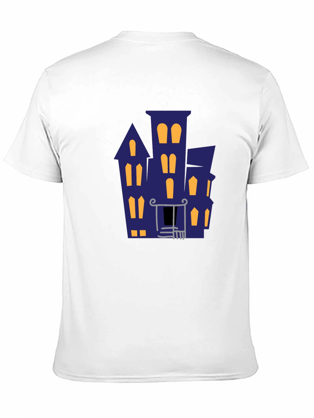 Haunted House Graphic Tee - Halloween Vibes