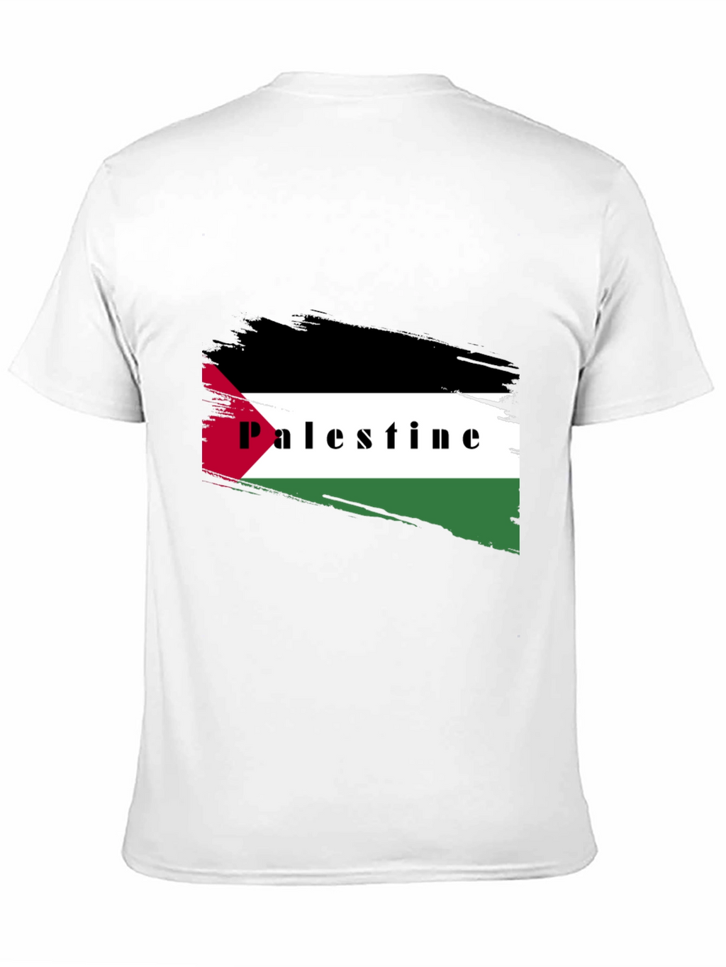 Palestine Flag T-Shirt - Black Graphic Tee