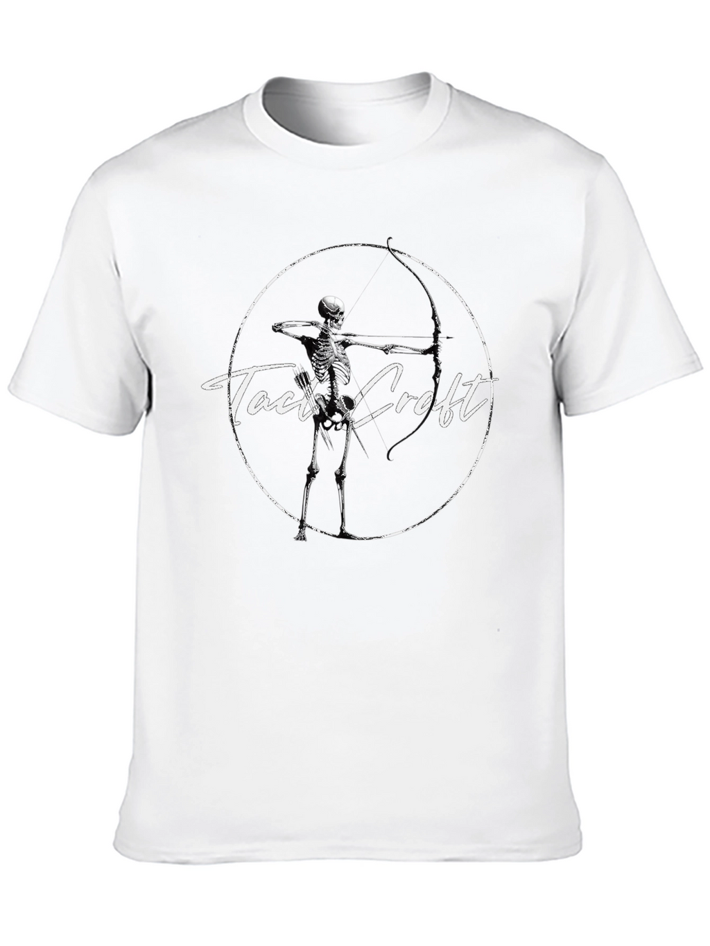 Tact Croft Skeleton Archer Graphic Tee - Black
