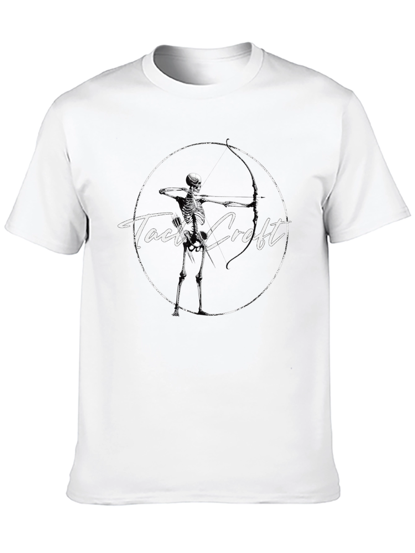 Tact Croft Skeleton Archer Graphic Tee - Black