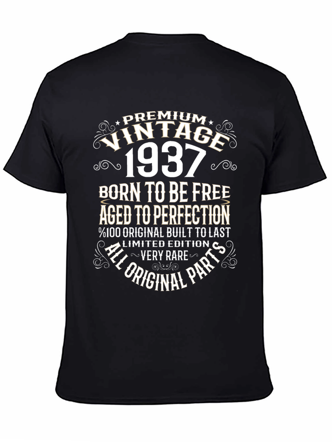 Vintage 1937 T-Shirt: Born to be Free Aged to Perfection