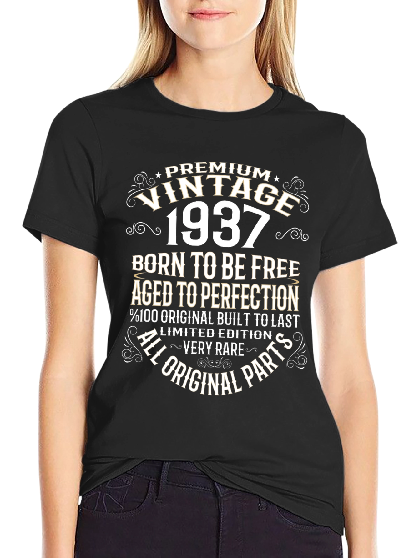 Vintage 1937 T-Shirt: Born to be Free Aged to Perfection