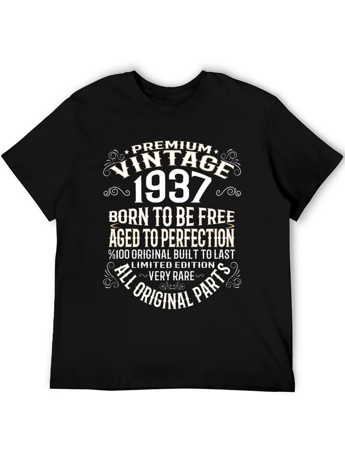 Vintage 1937 T-Shirt: Born to be Free Aged to Perfection