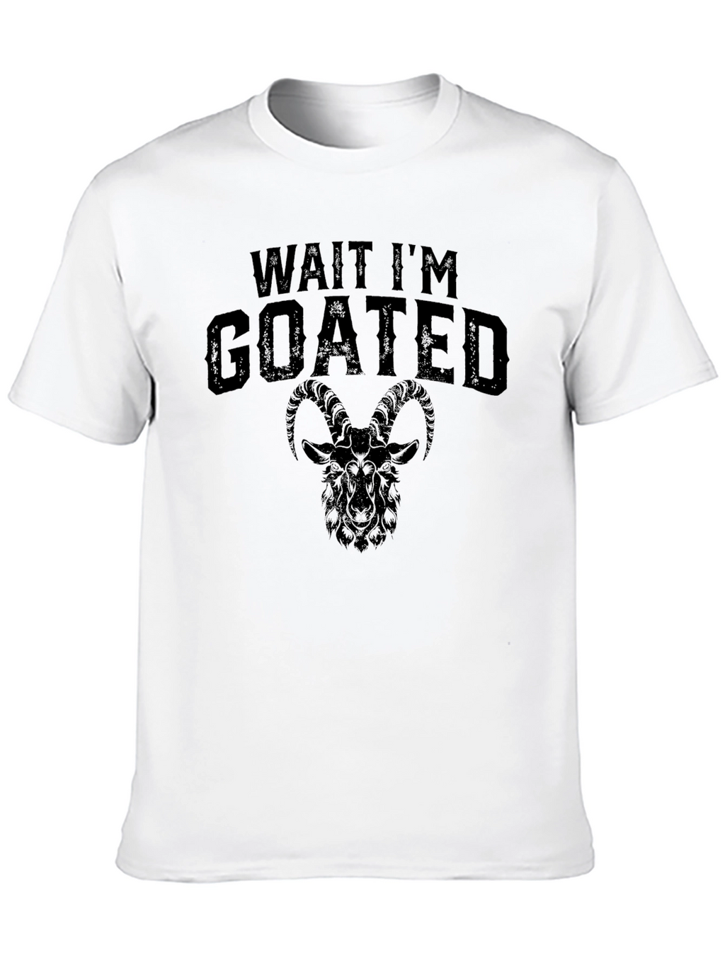 Wait Im Goated Black Graphic Tee