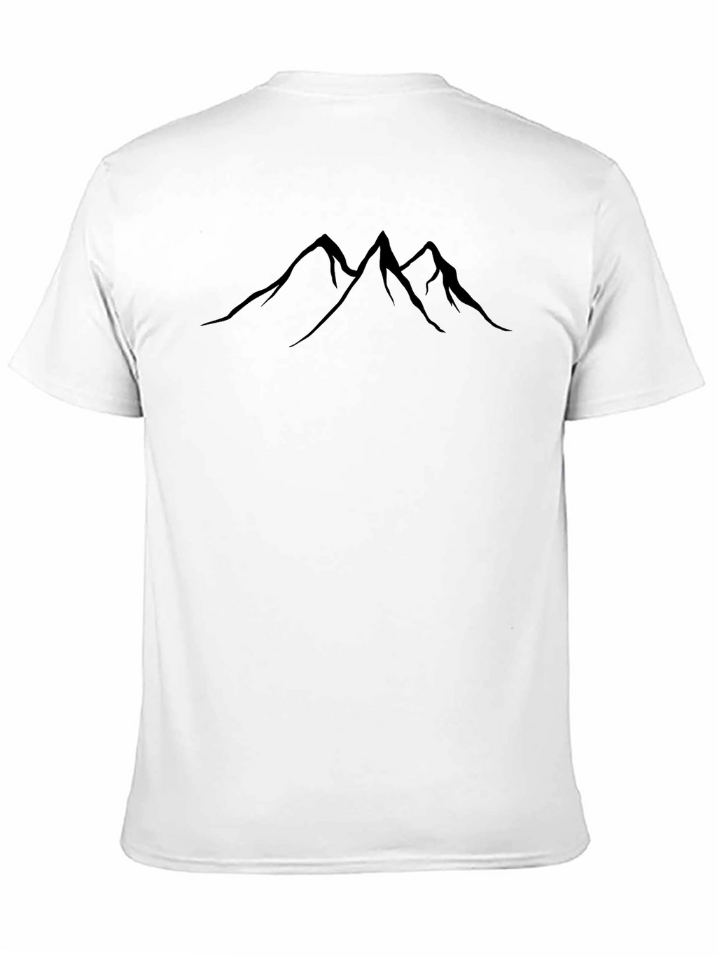 Mountain Peak Graphic Tee - Black