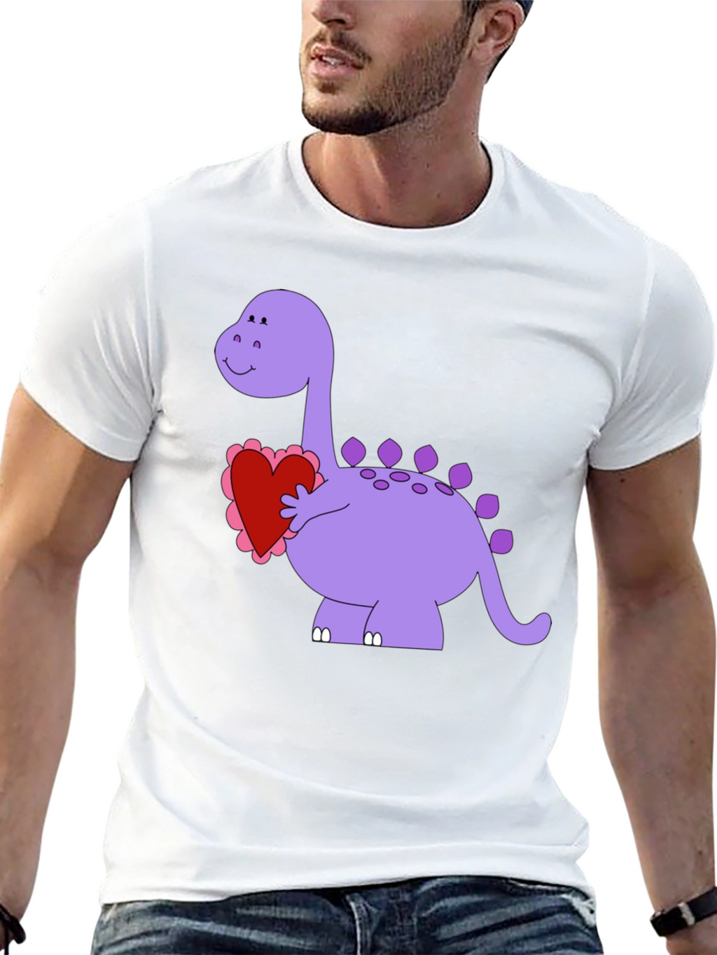 Dinosaur Love Heart T-Shirt