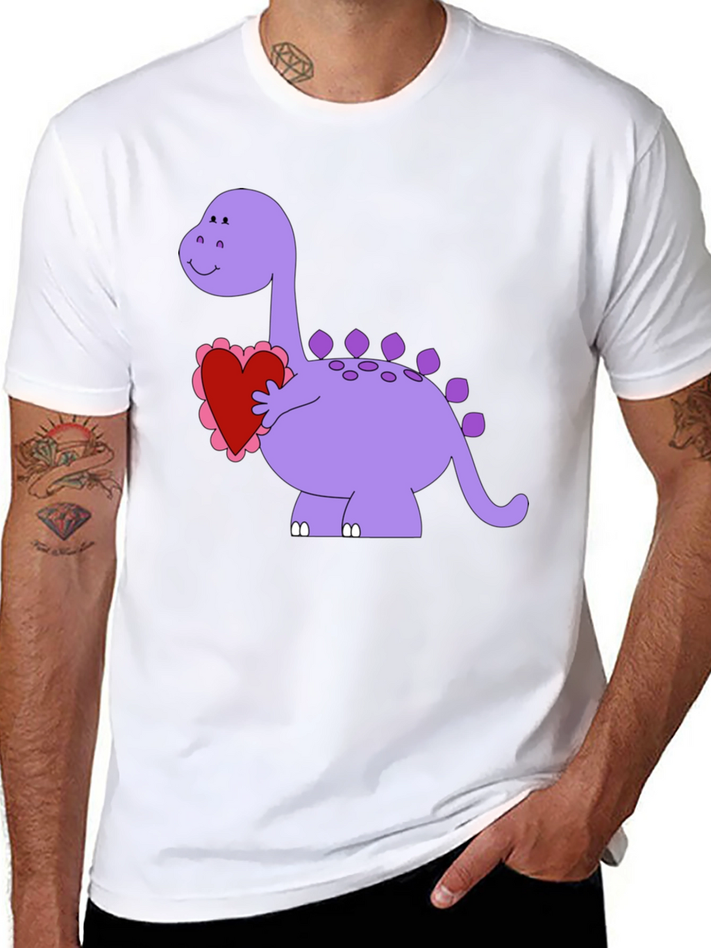 Dinosaur Love Heart T-Shirt