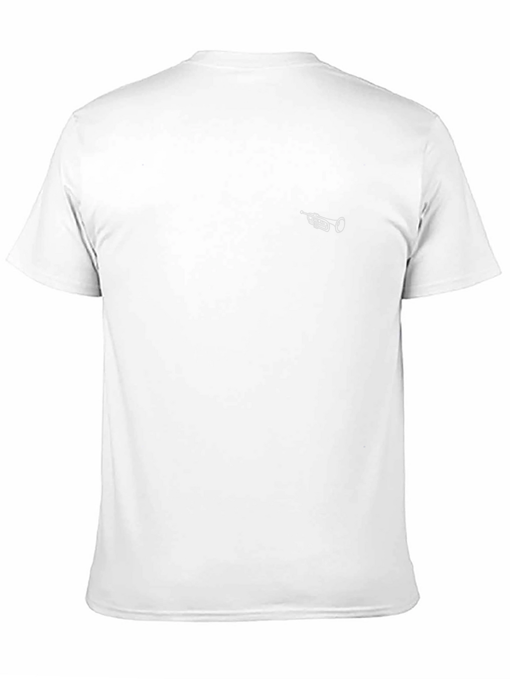 Minimalist Trumpet Graphic Black T-Shirt