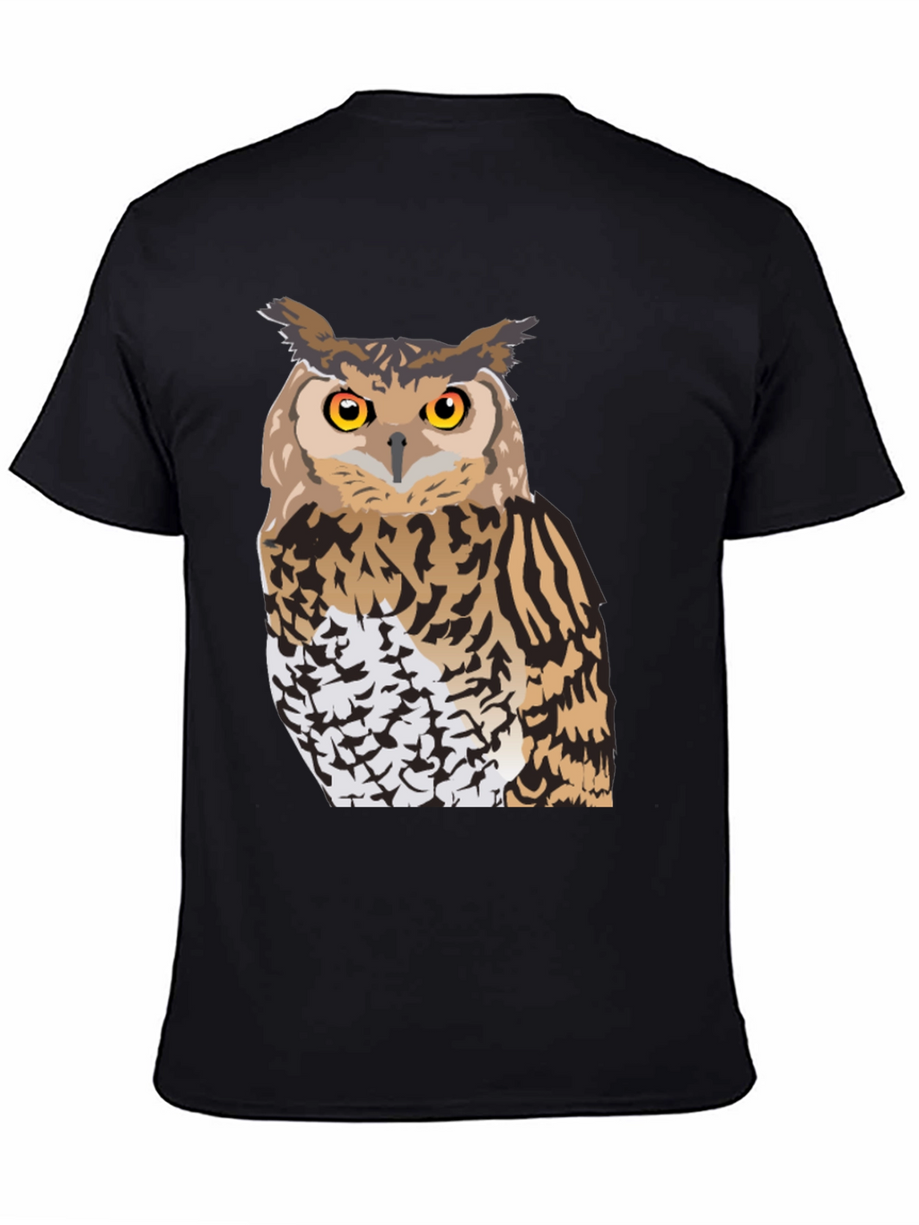 Owl Graphic Black T-Shirt