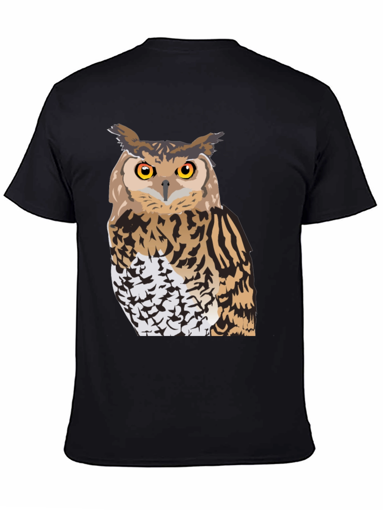 Owl Graphic Black T-Shirt
