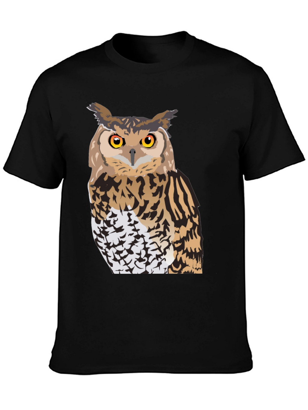 Owl Graphic Black T-Shirt